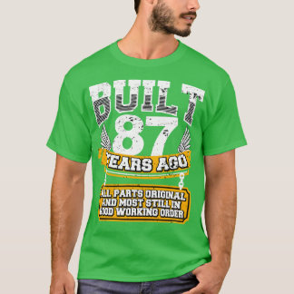 T-shirt Funny 87th Birthday Shirt Vintage construit 87 ans