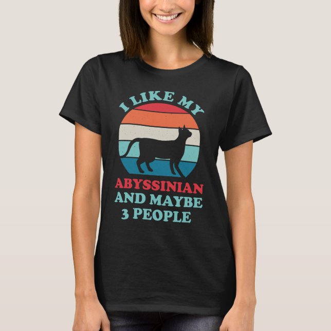 T-shirt Funny Abyssinian (Devant)