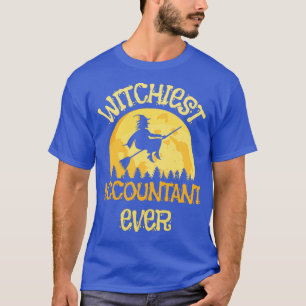 T-shirt Funny Accountant Witch Halloween Humor
