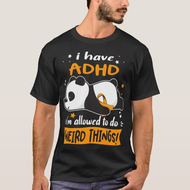 T-shirt Funny ADHD (Devant)