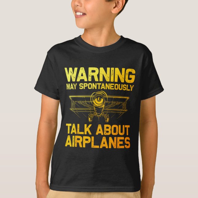 T-shirt Funny Airplane Novelty For Men Women Plane Aviatio (Devant)