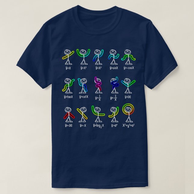 T-shirt Funny Algebra Dance Function Math eacher Geek Gift (Design devant)