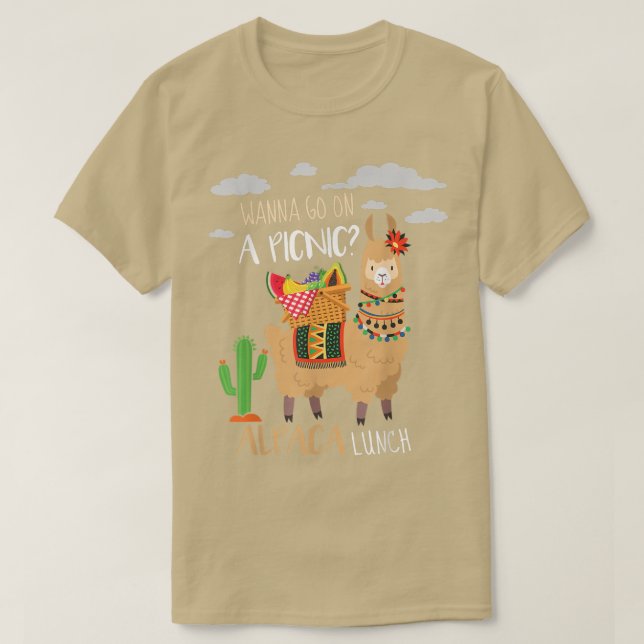 T-shirt Funny Alpaca  (Design devant)