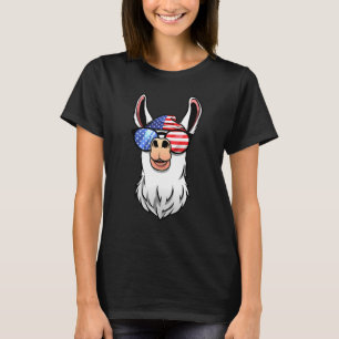 T-shirt Funny Alpaca Llama Cadeau Hommes Femmes USA Patrio