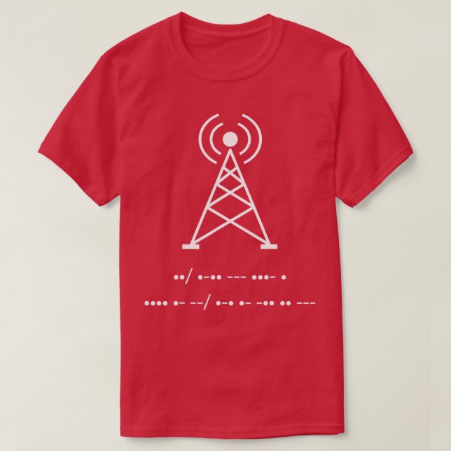 T-shirt Funny Amateur Ham Radio Morse Code Shirt Gift (Design devant)