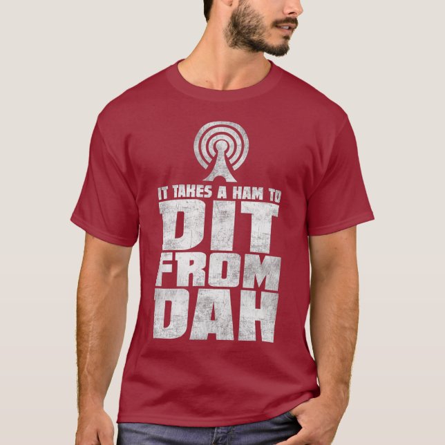 T-shirt Funny Amateur Radio Hobby HAM Operateurs Style (Devant)