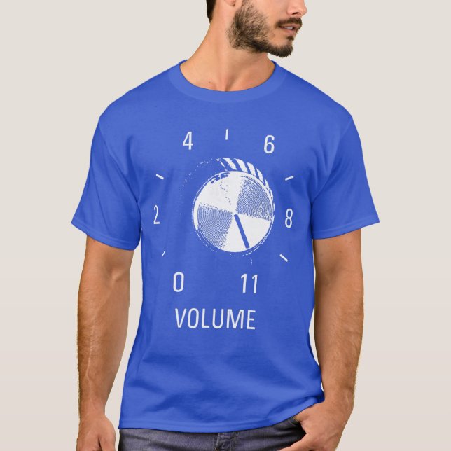 T-shirt Funny Amplifier Volume Knob 11 Music Loud Sound De (Devant)