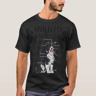 T-shirt Funny Anatomie Bordure Collie Amoureux des chiens 