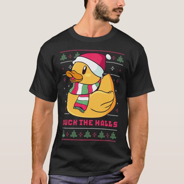 T-shirt Funny and Cute Duck Puns Merry Christmas Duck The  (Devant)