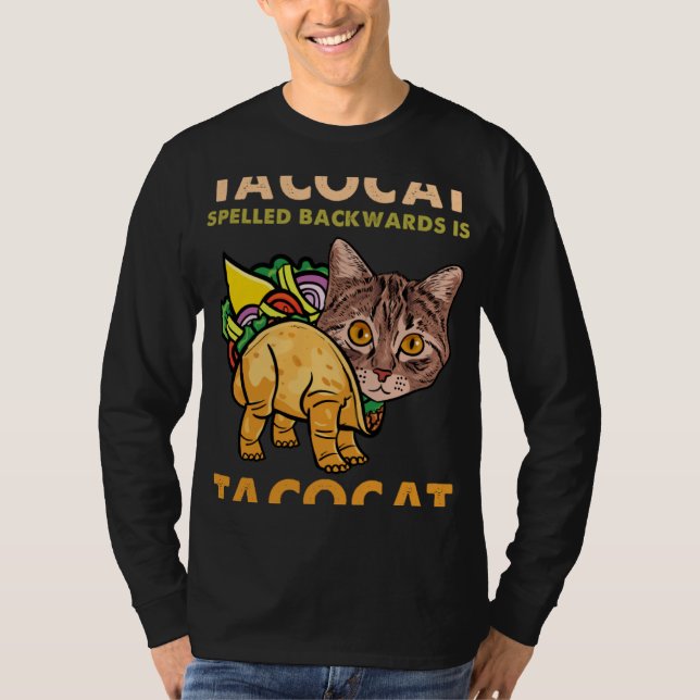 T-shirt Funny and Cute Tacocat Taco Cat Spelled Backward G (Devant)