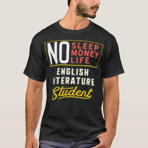 T-shirt Funny Anglais Littérature Major Cadeau étudiant