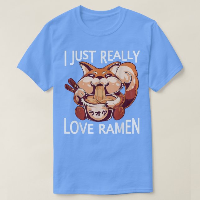 T-shirt Funny Anime Fox  (Design devant)