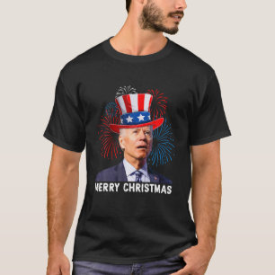 T-shirt Funny Anti Joe Biden Xmas Joyeux Noël Funny 4T