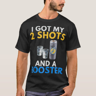 T-shirt Funny Anti Vaccine Obtient Mes 2 Volets Vodka Ener