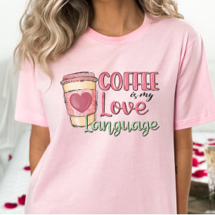T-shirt Funny Anti-Valentine Chemise, Café est ma Saint Va