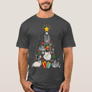T-shirt Funny arbre de Noël Chinchilla