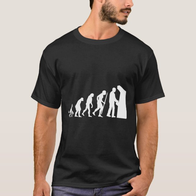 T-shirt Funny Arcade Evolution Arcade Vidéo Vidéo Vieux Je (Devant)