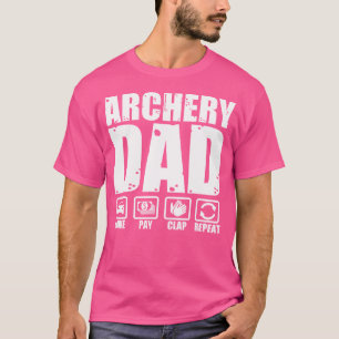 T-shirt Funny Archery Papa Fier Archer Père Humour Père