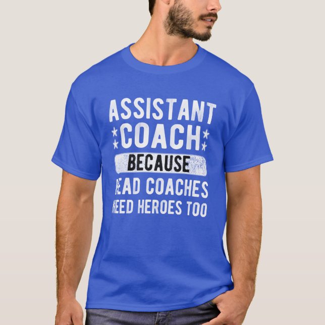 T-shirt Funny Assistant Coach Sports Assistant Coaching fa (Devant)