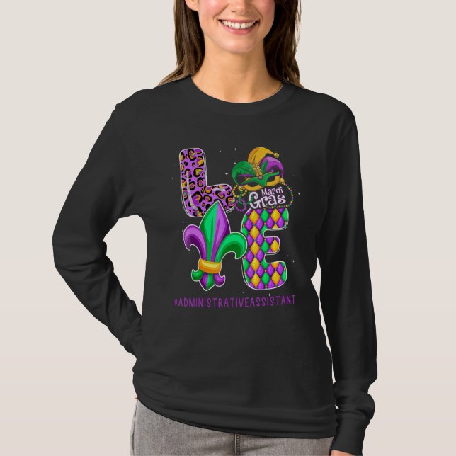 T-shirt Funny assistant Mardi gras family M (Devant)