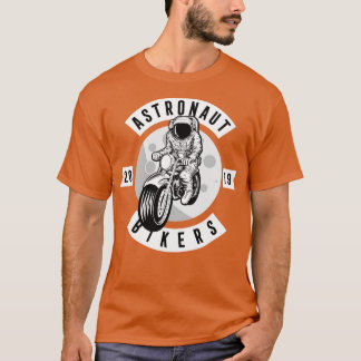T-shirt Funny Astronaut Biker
