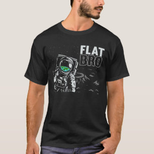 T-shirt Funny Astronaut Flat Earth Conspiration Théorie H