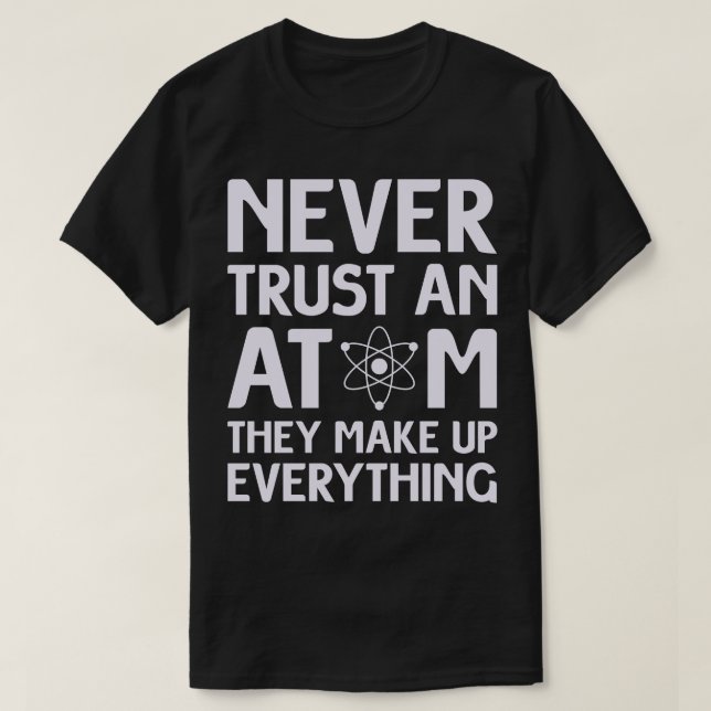 T-shirt Funny Atom Science (Design devant)