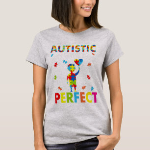 T-shirt Funny Autism cite "La société dit que je suis auti