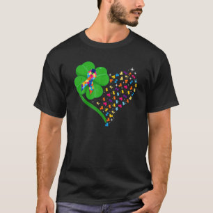 T-shirt Funny Autism Clover Autism Maman Boy St Patrick