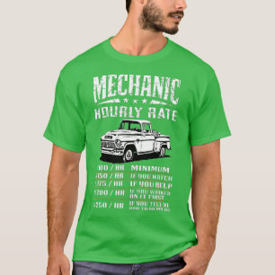 T-shirt Funny Auto mécanique taux horaire Cadeau taux de m