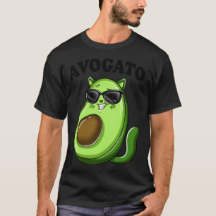 T-shirt Funny Avogato Lunettes Cool Teens Avocat Cat Femme