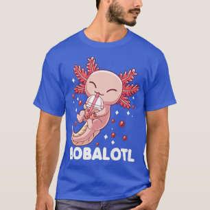 T-shirt Funny Axolotl Boba Tea Bubble Milk Kawaii