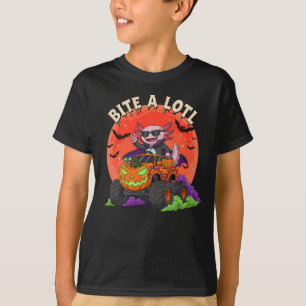 T-shirt Funny Axolotl Vampire Halloween Monster Truck