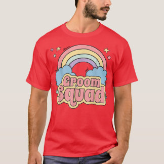 T-shirt Funny Bachelor Party Group Set Groom Squad