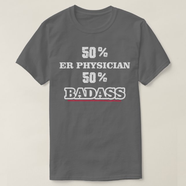 T-shirt Funny Badass ER Médecin (Design devant)