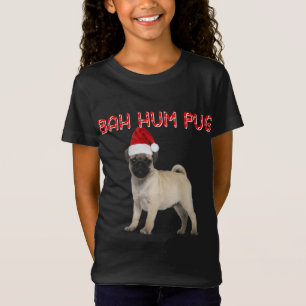 T-Shirt Funny Bah Hum Carlin Chien Noël Cadeau de Noël Pèr