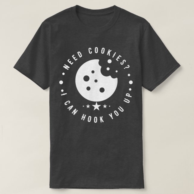 T-shirt Funny Baking Cookies citation, Cuisine Cool Bac à  (Design devant)