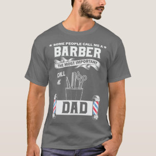 T-shirt Funny Barber Papa Barber Funny Chemise