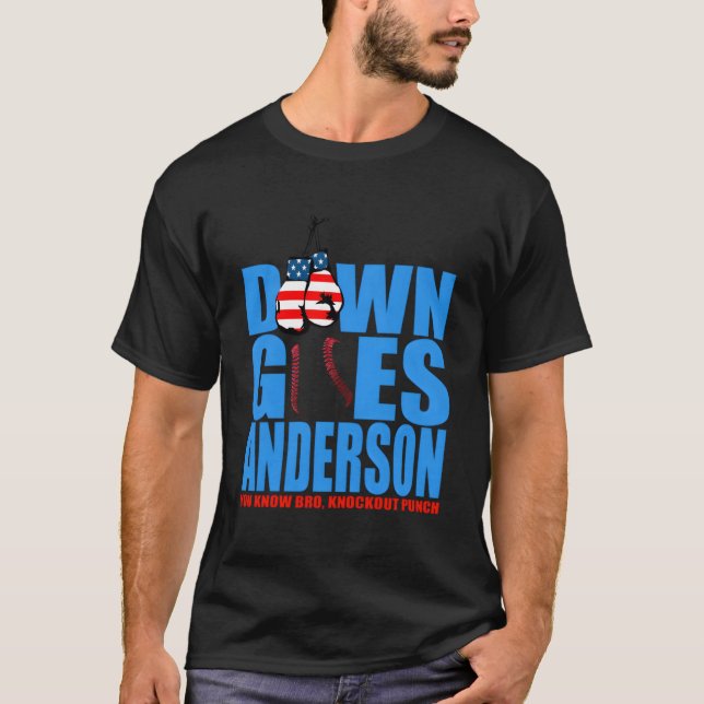 T-shirt Funny Baseball Down Va Anderson Chemise Pour Les H (Devant)