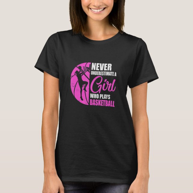 T-shirt Funny Basketball Art For Girls Youth Teens Basketb (Devant)