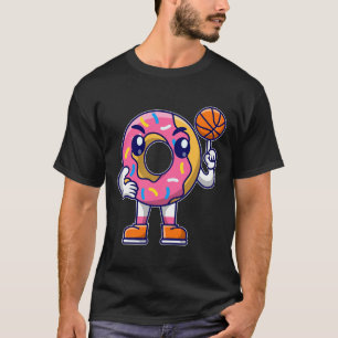 T-shirt Funny Basketball Donut Cadeaux Garçons Filles