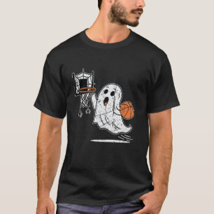 T-shirt Funny Basketball Fantôme Halloween Vintage