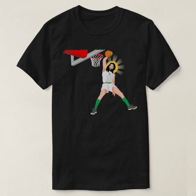 T-shirt Funny Basketball Jésus Humour chrétien Slam Dunk (Design devant)