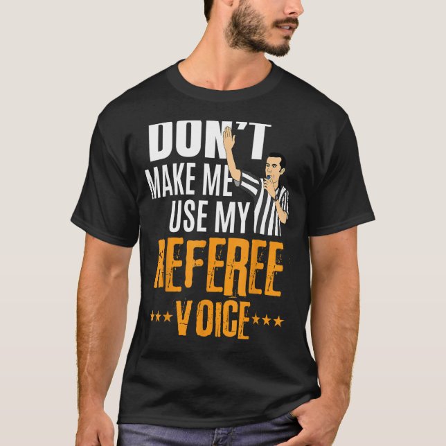T-shirt Funny Basketball Réf Hoops - Basketball Arbitre (Devant)