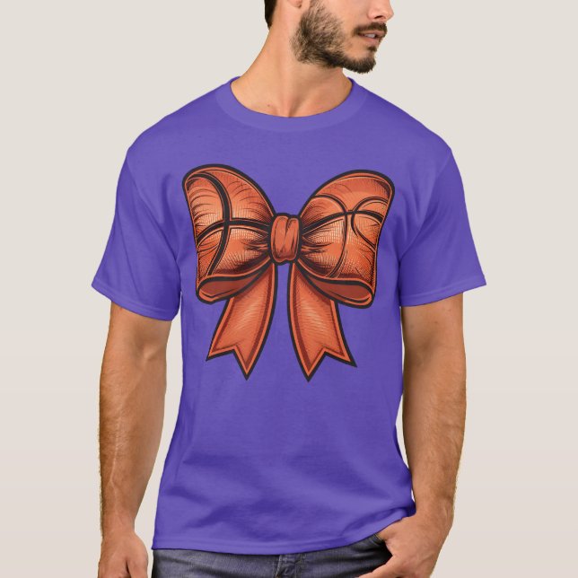 T-shirt Funny Basketball Sports Coquette Bow Game Day frie (Devant)