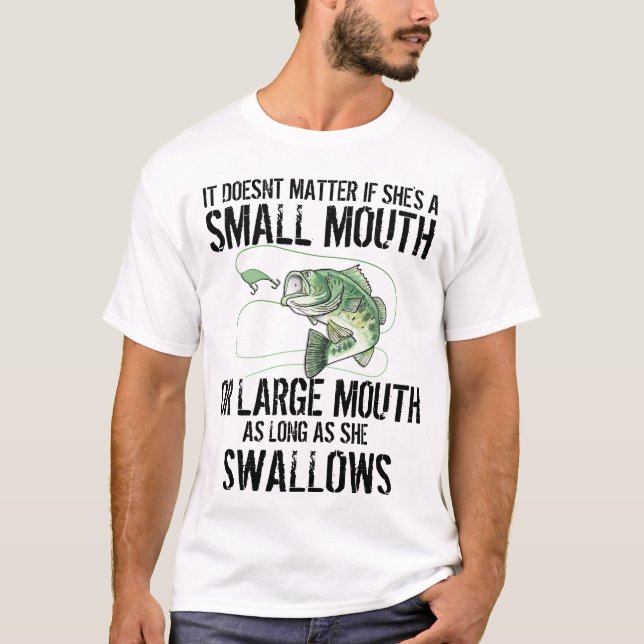 T-shirt Funny Bass Fishing (Devant)