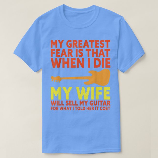 T-shirt Funny Bass Guitar Player Saying Bassist Guitarist  (Design devant)