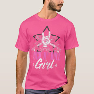 T-shirt Funny Bass Guitare Aime Graphic Femmes et filles B