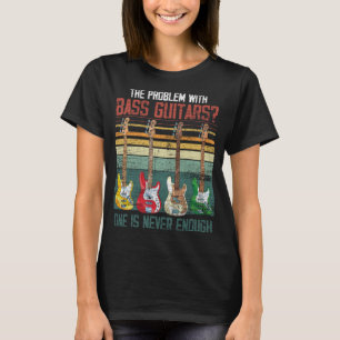 T-shirt Funny Bass Guitare Lecteur Cadeau Instrument de mu