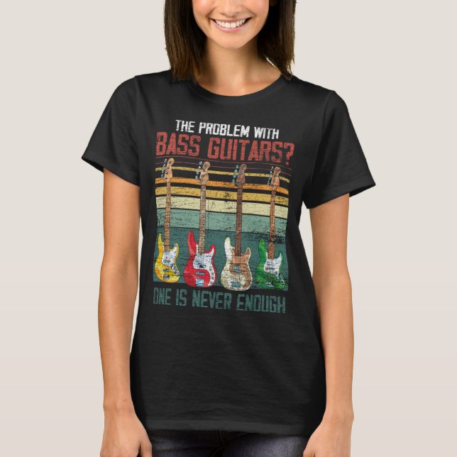 T-shirt Funny Bass Guitare Lecteur Cadeau Instrument de mu (Devant)